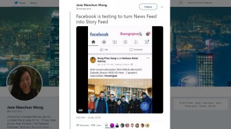 Facebook Uji Penggabungan News Feed dan Stories dalam Satu Antarmuka