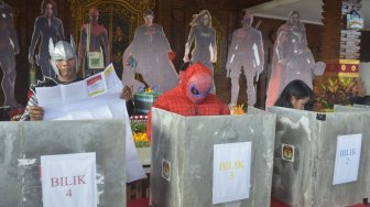 Spiderman dan Thor Ikut Nyoblos Pemilu dan Pilpres 2019