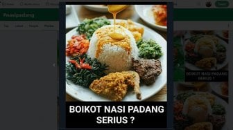 Viral! Jokowi Kalah di Sumatera, Warganet Boikot Nasi Padang