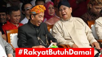 Marak Tagar #RakyatButuhDamai, Warganet Minta Prabowo - Jokowi Rekonsiliasi