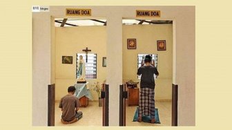 Bentuk Toleransi! Foto Ruang Beda Agama Ini Viral di Internet