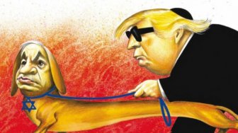 Karikatur PM Israel Jadi Anjing Presiden Donald Trump, NY Times Minta Maaf