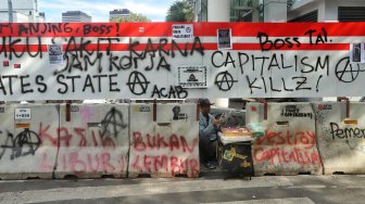 Aksi Vandal Demonstran May Day 2019, PT TransJakarta Mau Lapor Polisi