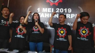 KRPI Gelar Aksi May Day di Dua Titik Kota Surabaya