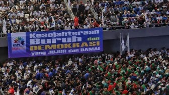 Prabowo Datang, Buruh: Inilah Presiden Pilihan Buruh!