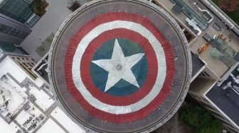 Heboh Avengers: Endgame, Captain America Komentari Tameng Raksasa di Gedung