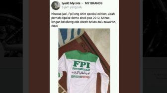 Viral Kaus FPI Dijual Rp 800 Ribu, Diklaim Bekas Demo Ahok