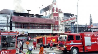 Restoran Padang Dekat Istana Bogor Terbakar, Pengunjung Panik Berhamburan