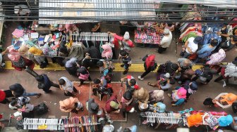 Jakarta Kerusuhan 22 Mei, Pertokoan Pasar Tanah Abang Tutup!