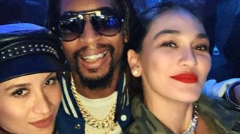 Melipir ke Las Vegas, Intip Gaya Luna Maya Selfie Bareng Lil Jon dan Halsey