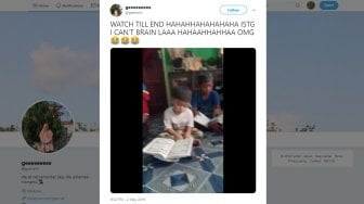 Ngantuk Saat Belajar Ngaji, Bocah Cilik Ini Alami Kejadian Kocak