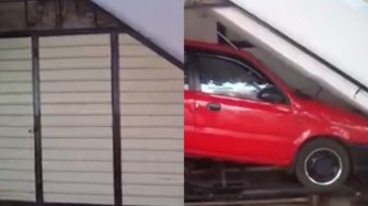 Tak Mau Parkir Mobil Dijalan Umum, Pria Ini Bikin Garasi Mobil Minimalis! 