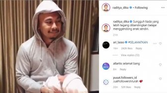 Raditya Dika Potong Ari-Ari Bayinya Setelah 2 Jam, Ini Manfaatnya