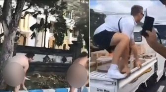 Bikin Geram, Turis Australia Berlari Telanjang dan Kencing Sembarangan 