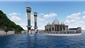 Masjid Terapung Senilai Rp 27,5 M akan Dibangun di Pantai Carocok Sumbar