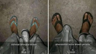 Netizen Ini Pergi Tarawih dengan Sandal Jelek, Pulangnya Jadi Sandal Bagus 