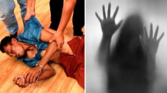 Ngeri! Setelah Bunuh Istri dan 2 Anak Tirinya, Pria Ini Kesurupan di Polres