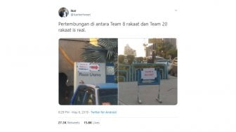 Viral, Tim Salat Tarawih 8 Rakaat dan 20 Rakaat Ini Beda Tempat Parkir