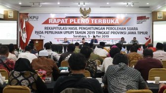 Rekapitulasi KPU Selesai, Jokowi Menang Telak di Jawa Timur