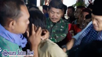 Kepergok Gasak Motor, Pria di Jember Hampir Bonyok Dimassa