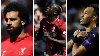 Top Skor Liga Inggris Musim 2018/2019: Salah, Mane dan Aubameyang