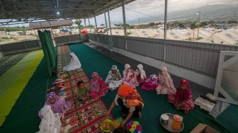 Begini Suasana Ramadan di Pengungsian Korban Gempa Palu