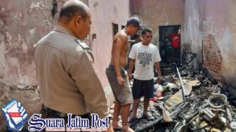 Akibat Korsleting Listrik, Satu Rumah di Jember Hangus