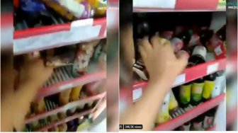 Viral Ulah Remaja Acak-acak Kulkas Minimarket, Warganet: Buat Apa Sih?