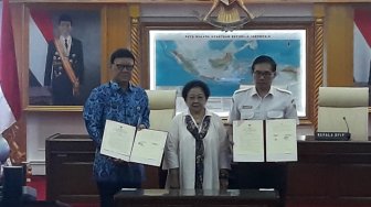 Disaksikan Megawati, Kemendagri MoU dengan BPIP untuk Optimalisi Pancasila