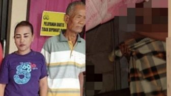 Seorang Kakek Diciduk Saat Mesum dengan Wanita Lebih Muda di Warung