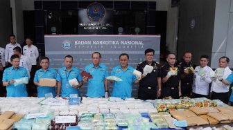 Dalam Sebulan, BNN Sita Ratusan Ratusan Kilogram Narkoba