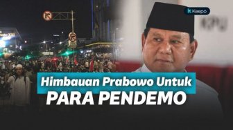 Prabowo Imbau Aksi 22 Mei Dilangsungkan dengan Damai dan Tanpa Kekerasan 