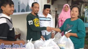 PWI Jember Turba Bareng Kinansyah Bagi Sembako