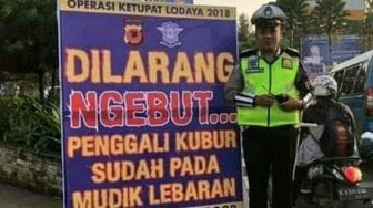 4 Imbauan Kocak Polantas ke Pemudik ini Bikin Tetap Waspada