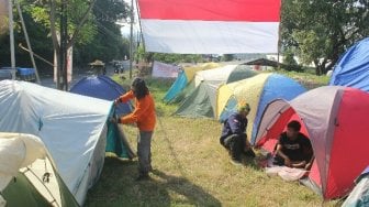 Posko Mudik Gombel, Bikin Pemudik Betah Serasa Kamping di Gunung