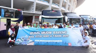 Pupuk Indonesia Kirim 5.500 Pemudik ke Kampung Halaman Pakai Bus