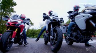 Serasa Mudik, Trio Rider Italia Riding ke Mugello Naik Moge Ducati