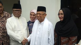 Ajak Istri, Ma'ruf Amin Buka Puasa Bersama di Rumah OSO