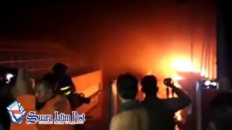 ebakaran Swalayan Warnai Malam Takbiran di Situbond