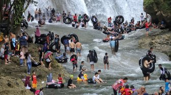 Taman Wisata Alam Bantimurung Ramai Dikunjungi Wisatawan