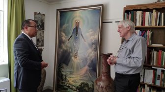 Ditemukan di Belanda! Lukisan Bunda Maria Jawa Naik ke Surga dari Merapi