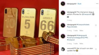 iPhone X Berlapis Emas 24 Karat Jadi Milik Pemain Liverpool