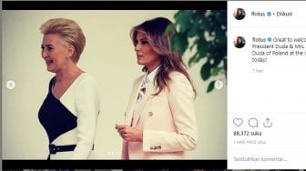 Dihujat saat Berpidato, Begini Reaksi Bijak Melania Trump