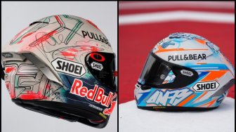 Kompak, Marquez Bersaudara Ganti Desain Helm Untuk MotoGP Catalan