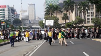 Sidang Gugatan Pilpres 2019 Diwarnai Demo Alumni 212 dan FPI Sampai Sore