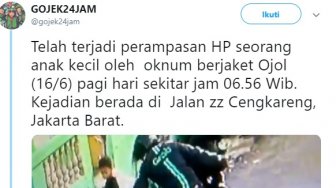 Bocah Sedang Pipis Dijambret Driver GrabBike, Polisi Cek Lokasi Kejadian