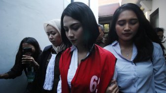 Ekspresi Vanessa Angel saat Dituntut 6 Bulan Penjara