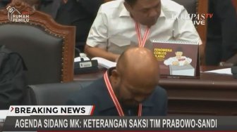 Sebut Banyak DPT Siluman, Saksi Tidak Tahu Prabowo Raih 75% Suara di Sulsel