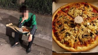 Potret Mengharukan Seorang Driver Ojol Menahan Tangis Sambil.....