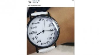 Khusus Pecinta Matematika, Jam Tangan Unik Ini Bikin Warganet Mikir Keras